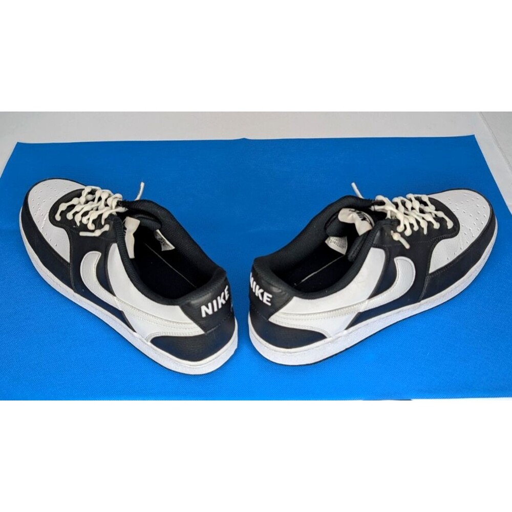 Nike Court Vision Low Mens - Black & White, Men's Size 13 - Picture 6 of 9